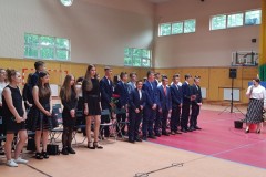 Uczniowie klas VIII